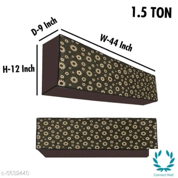 Trendy Printed Air Conditioner Cover - 1.5 Ton, Green